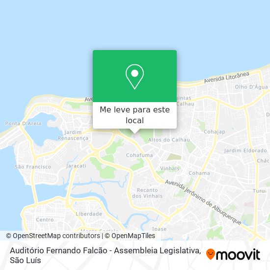 Auditório Fernando Falcão - Assembleia Legislativa mapa