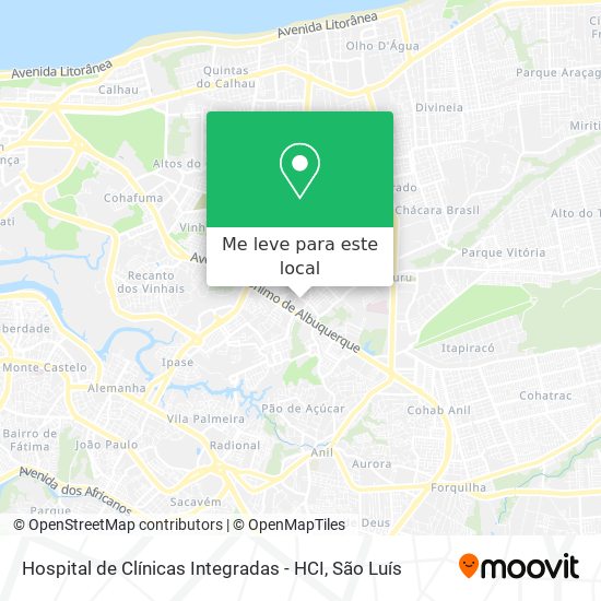 Hospital de Clínicas Integradas - HCI mapa