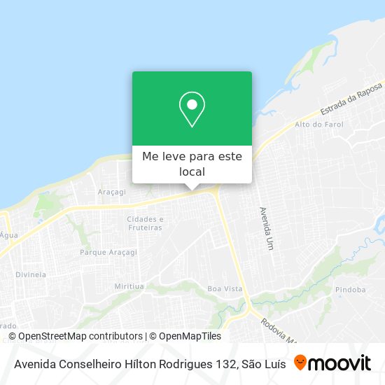 Avenida Conselheiro Hílton Rodrigues 132 mapa
