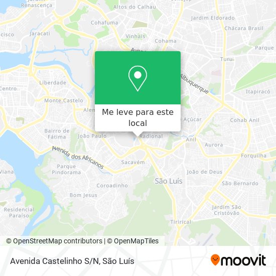 Avenida Castelinho S/N mapa