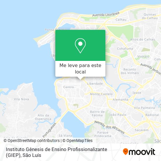 Instituto Gênesis de Ensino Profissionalizante (GIEP) mapa