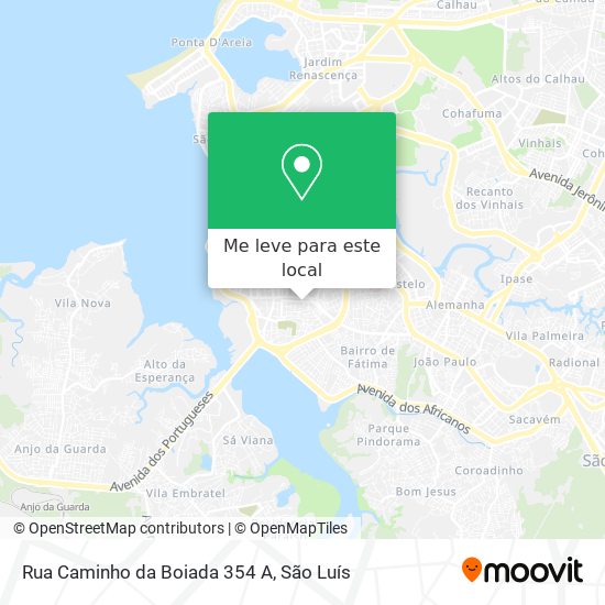 Rua Caminho da Boiada 354 A mapa