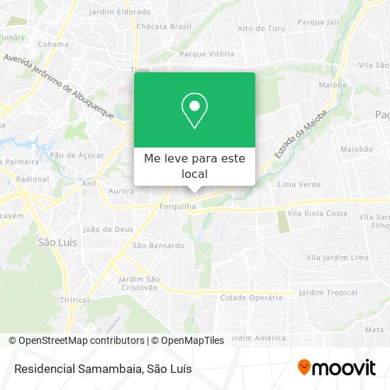 Residencial Samambaia mapa