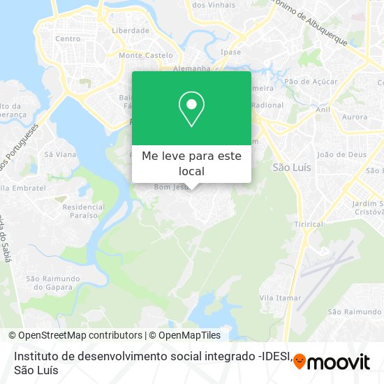 Instituto de desenvolvimento social integrado -IDESI mapa