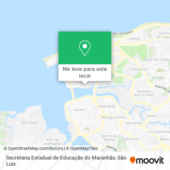 Secretaria Estadual de Educação do Maranhão mapa