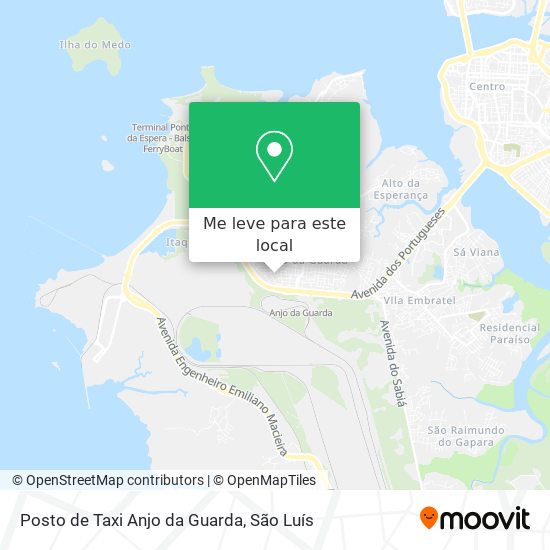 Posto de Taxi Anjo da Guarda mapa