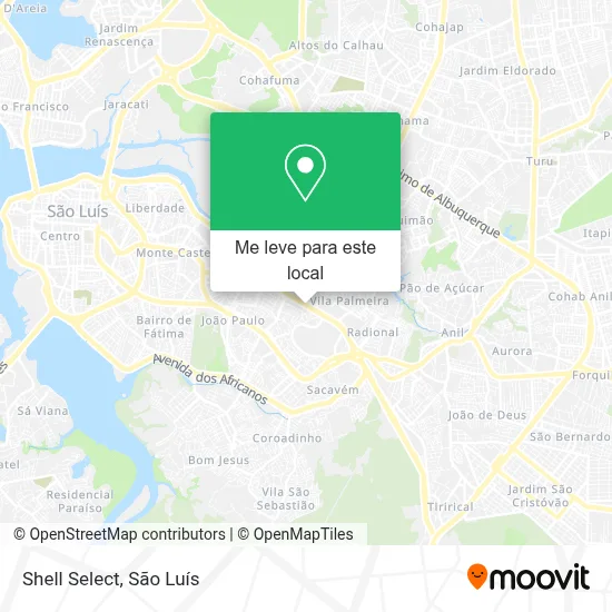Shell Select mapa