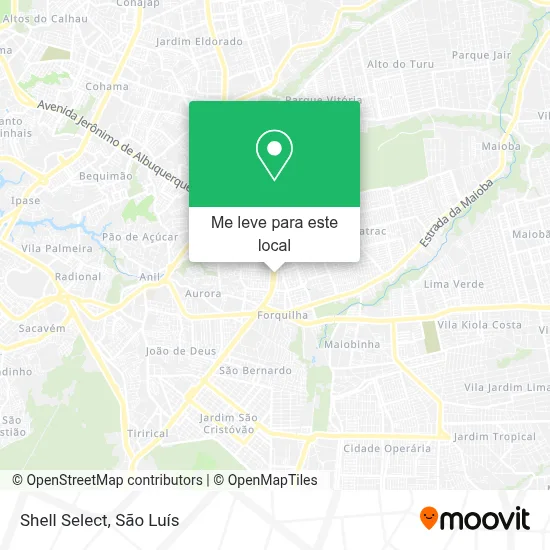 Shell Select mapa