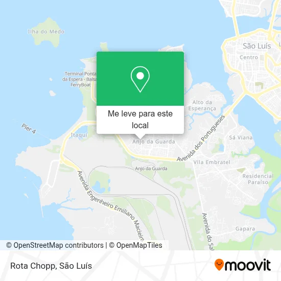 Rota Chopp mapa