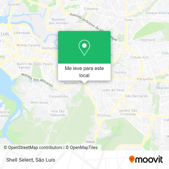Shell Select mapa