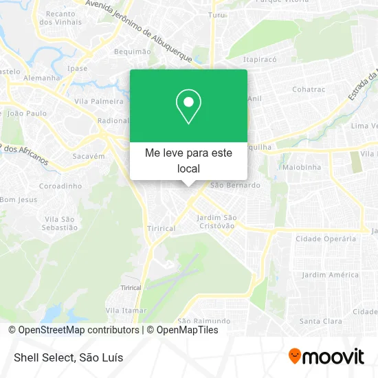 Shell Select mapa