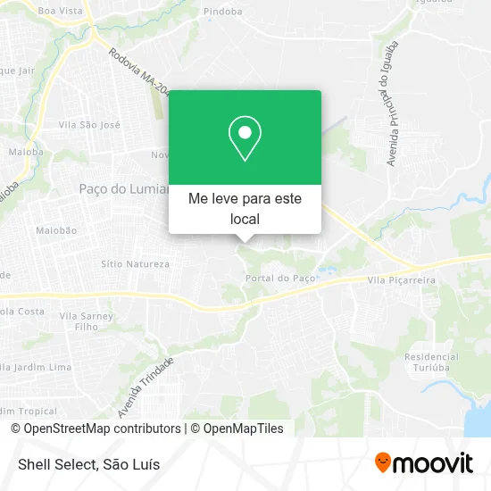 Shell Select mapa