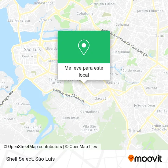 Shell Select mapa