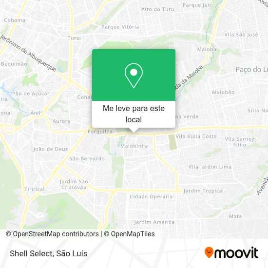 Shell Select mapa