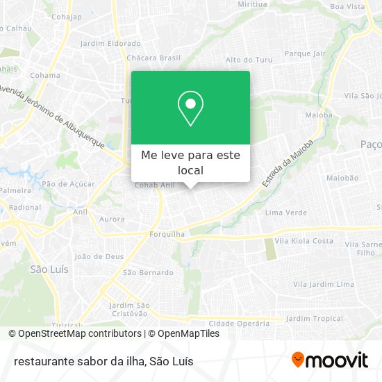 restaurante sabor da ilha mapa
