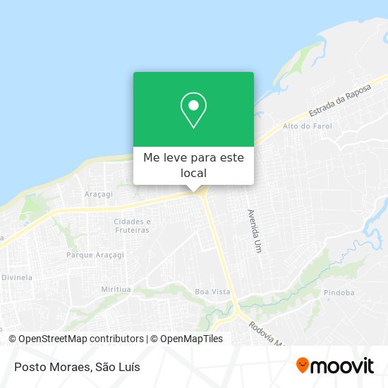 Posto Moraes mapa