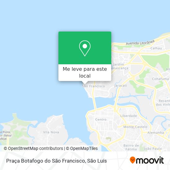 Praça Botafogo do São Francisco mapa