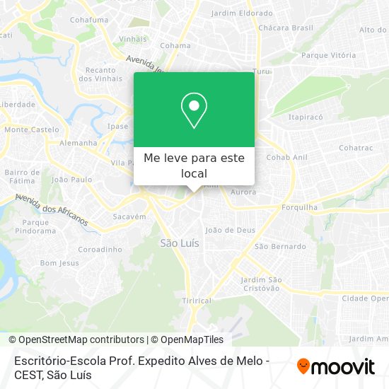 Escritório-Escola Prof. Expedito Alves de Melo - CEST mapa