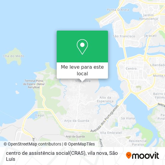 centro de assistência social(CRAS), vila nova mapa