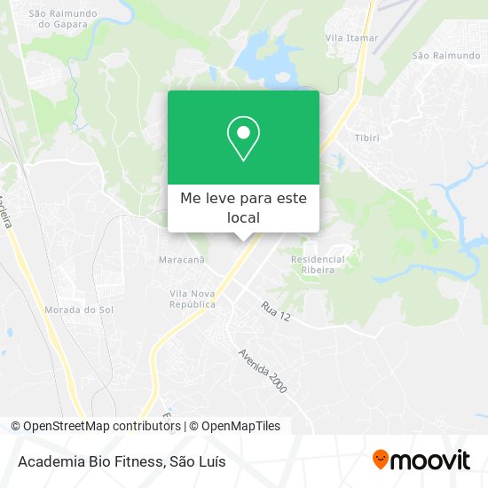 Academia Bio Fitness mapa