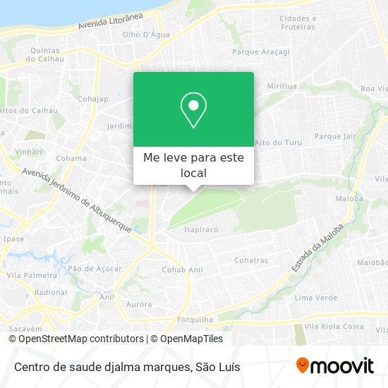 Centro de saude djalma marques mapa