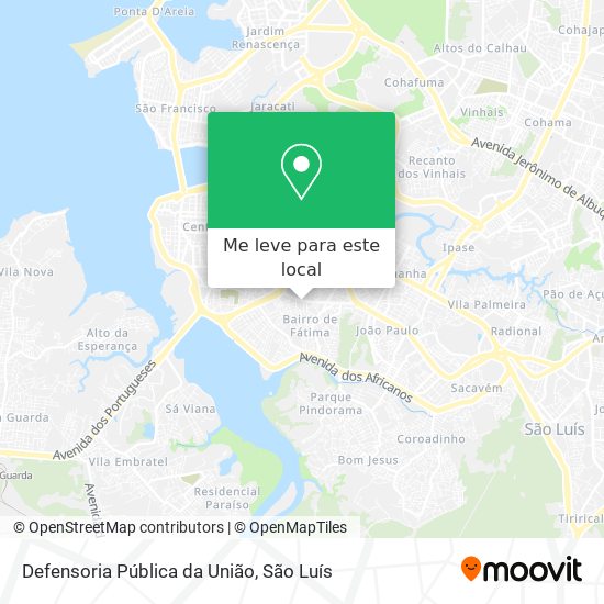 Defensoria Pública da União mapa