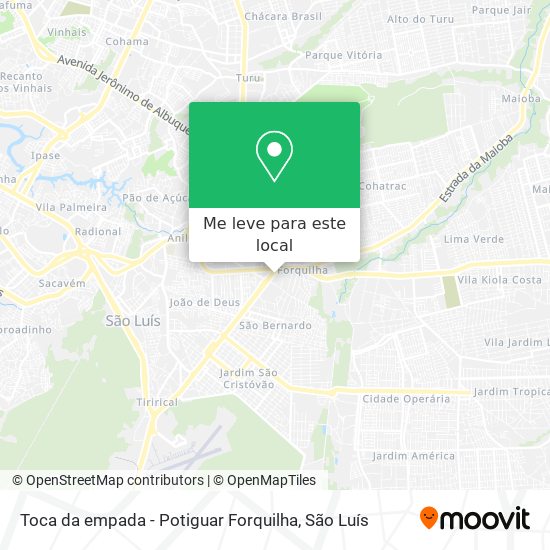 Toca da empada - Potiguar Forquilha mapa