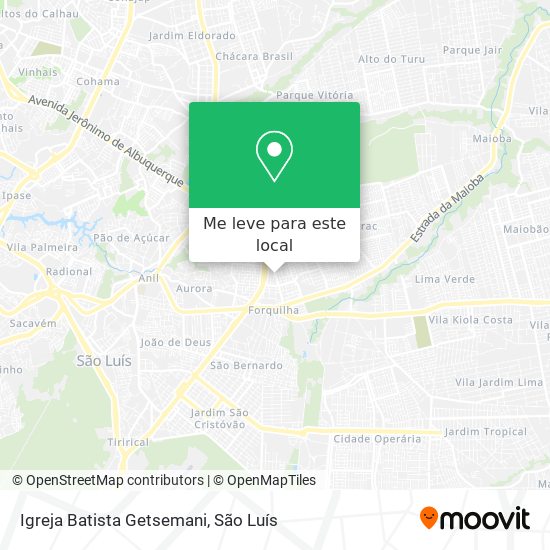 Igreja Batista Getsemani mapa