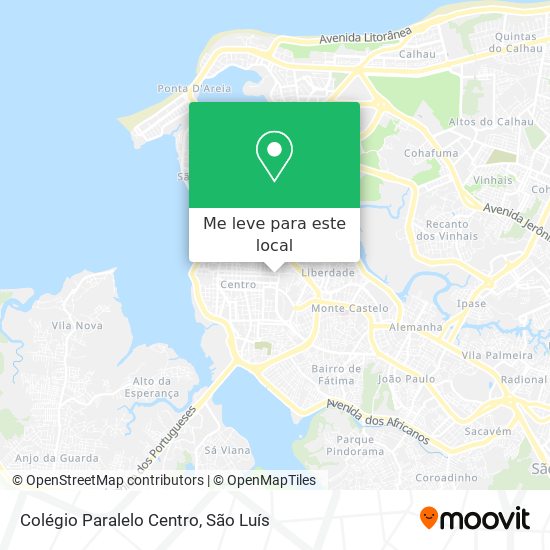 Colégio Paralelo Centro mapa