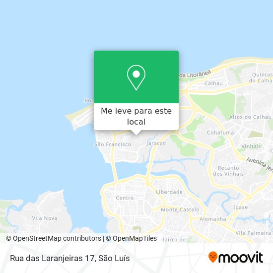 Rua das Laranjeiras 17 mapa