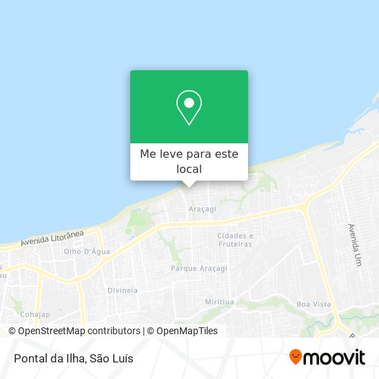 Pontal da Ilha mapa