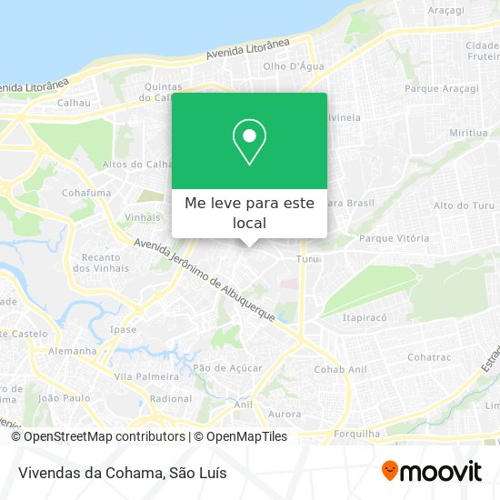 Vivendas da Cohama mapa