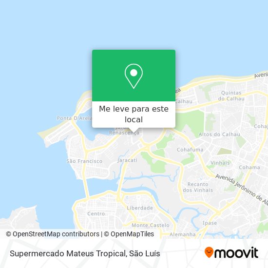 Supermercado Mateus Tropical mapa