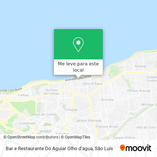 Bar e Restaurante Do Aguiar Olho d'água mapa