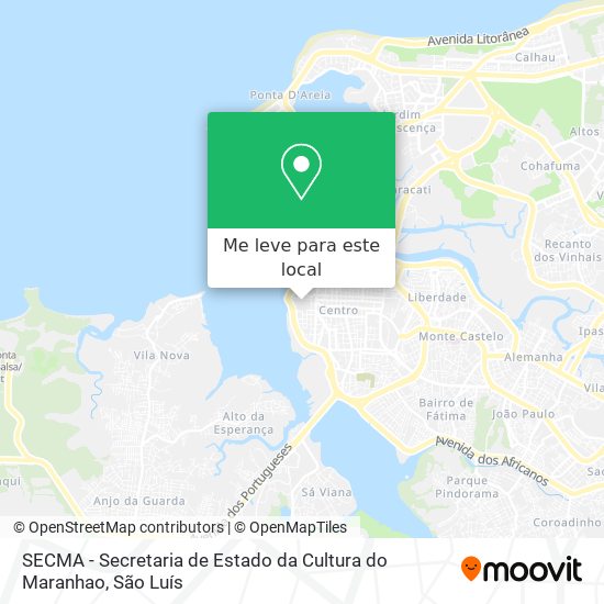 SECMA - Secretaria de Estado da Cultura do Maranhao mapa