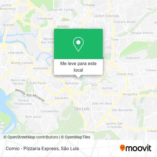 Comic - Pizzaria Express mapa
