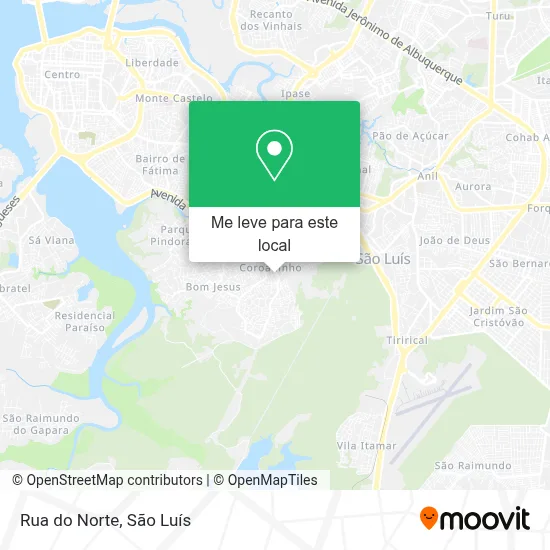 Rua do Norte mapa