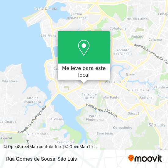Rua Gomes de Sousa mapa