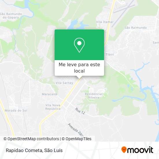 Rapidao Cometa mapa