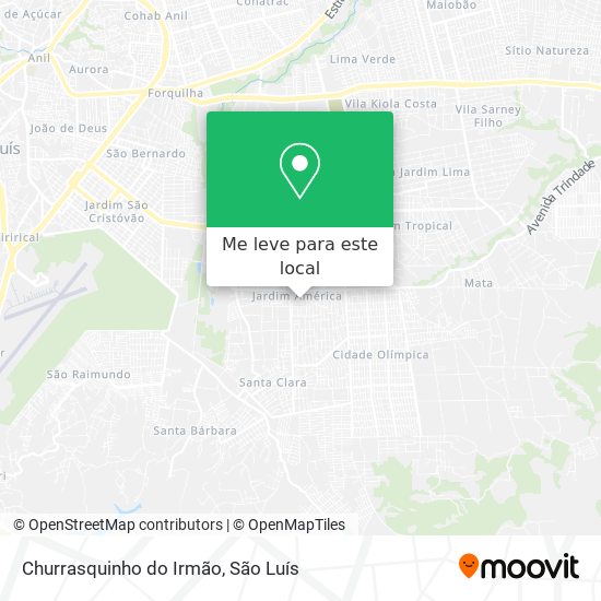Churrasquinho do Irmão mapa