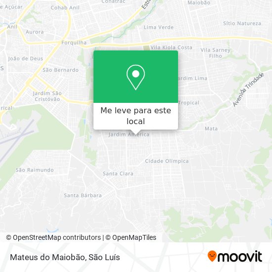 Mateus do Maiobão mapa