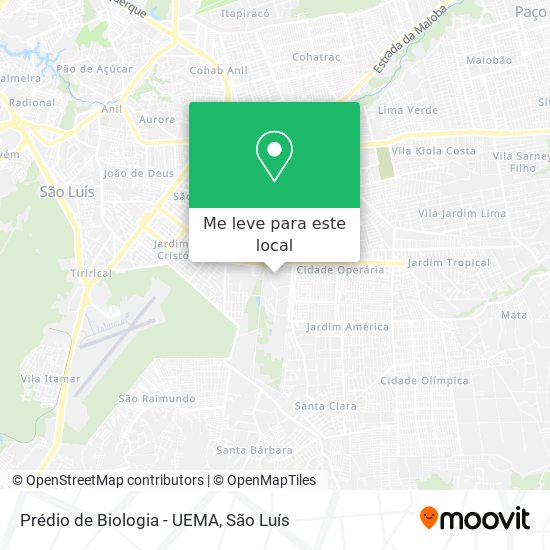 Prédio de Biologia - UEMA mapa
