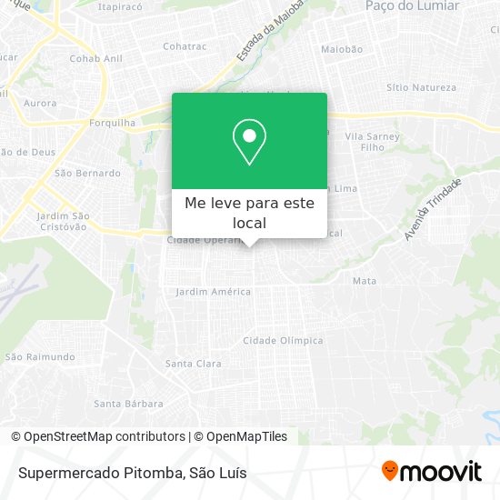 Supermercado Pitomba mapa
