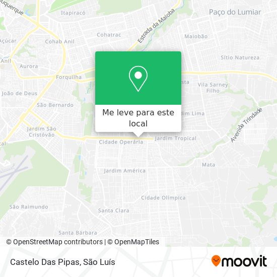 Castelo Das Pipas mapa