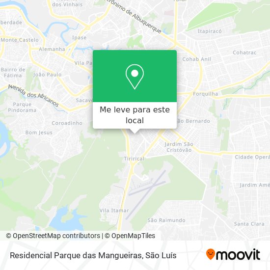 Residencial Parque das Mangueiras mapa