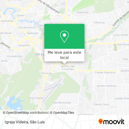 Igreja Videira mapa