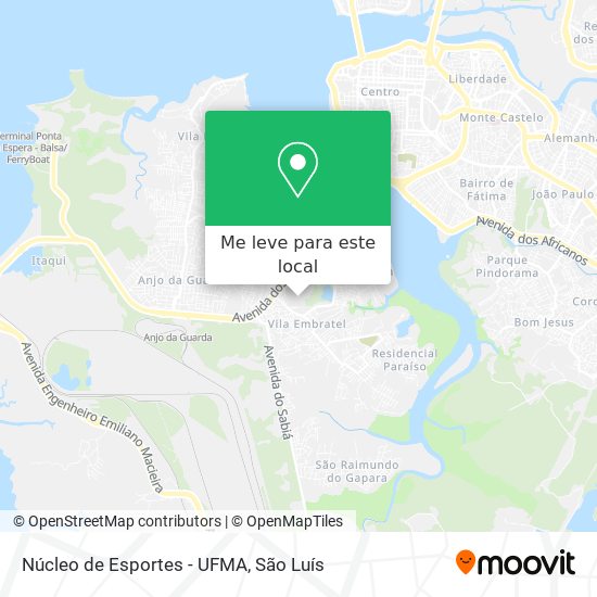 Núcleo de Esportes - UFMA mapa