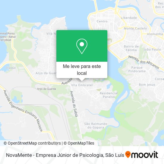 NovaMente - Empresa Júnior de Psicologia mapa