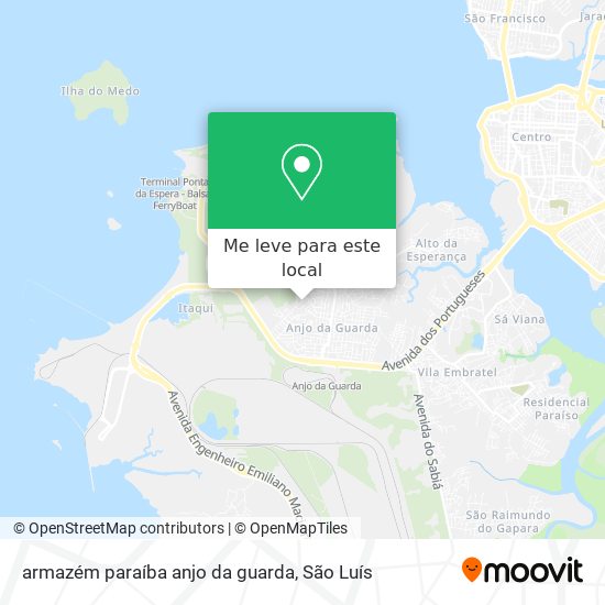 armazém paraíba anjo da guarda mapa