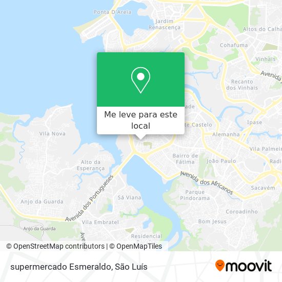 supermercado Esmeraldo mapa